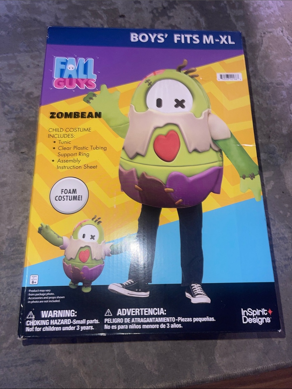 Zombean Kids Foam Costume - Green/Purple